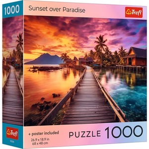 Puzzle 1000 USA Collection: Sunset over Paradise
