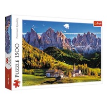 Puzzle 1500 Dolina Val di Funes, Włochy TREFL