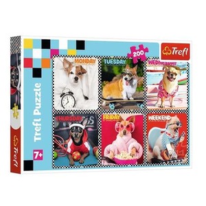 Puzzle 200 Wesołe psy TREFL