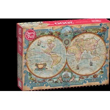 Puzzle 2000 Great Discoveries World Map 50125