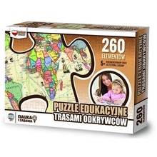 Puzzle 260 edukacyjne Trasami odkrywców