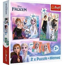 Puzzle 2w1 + memos Księżniczki w swojej krainie