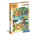 Puzzle 2x60  Super kolor Winnie the Pooh 100 24838