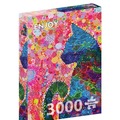 Puzzle 3000 Kolorowy kot
