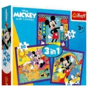 Puzzle 3w1 Miki i jego wesoła ekipa TREFL