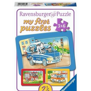 Puzzle 3x6 Emergency Vehicles