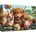 Puzzle 400 Flamingo by Trefl Urodzinowa ekipa 11211