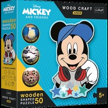 Puzzle 50 drewniane Wood Craft Junior W świecie Mickey 20199