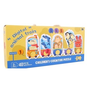 Puzzle dla dzieci edukacyjne pociąg