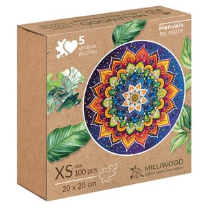 Puzzle drewniane 100 Nocna mandala ALEX