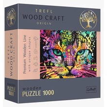 Puzzle drewniane 1000 Kolorowy kot TREFL