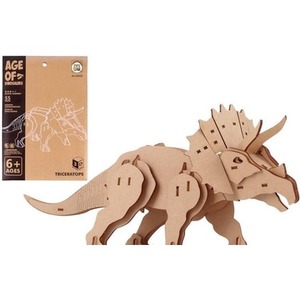 Puzzle drewniane 3D Dinozaur Triceratops