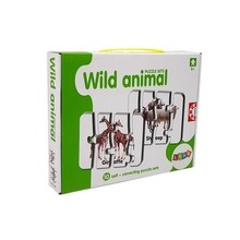 Puzzle edukacyjne dzikie zwierzęta 10el