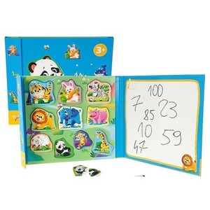 Puzzle i tablica suchościeralna z długopisem