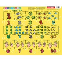 Puzzle ramkowe - Cyferki dla dzieci