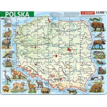 Puzzle ramkowe - Polska fizyczna