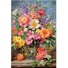Puzzlowa kartka pocztowa June Flowers in Radiance
