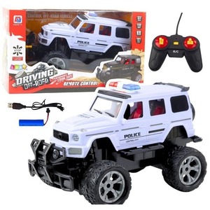 Radiowóz terenowy R/C 1:12 biały