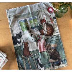 Ręcznik kuchenny TT48 Koty w kuchni