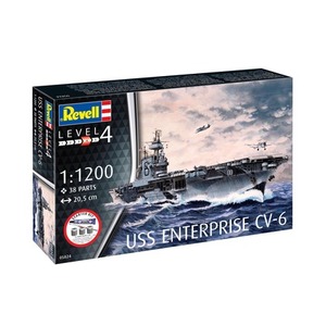 Revell Starter Kit 1:1200 USS Enterprise CV-6 REV-75824