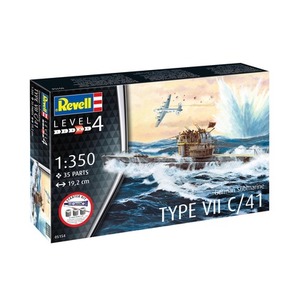 Revell Starter Kit 1:350 German Submarine Type VII C-41 REV-75154