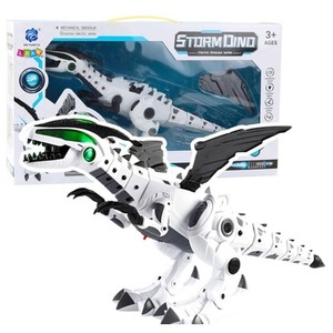 Robot dinozaur na baterie ruchomy światło dżwięk
