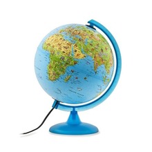 Safari globus podświetlany fizyczny/poli. 25 cm