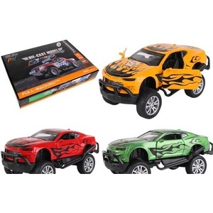 Samochód metalowy 1:32 napęd Pickup duże koła mix