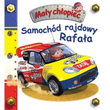 Samochód rajdowy Rafała. Mały chłopiec