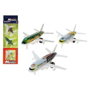 Samolot metalowy 3szt