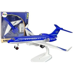 Samolot pasażerski G-650 z napędem niebieski