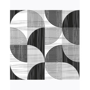 Serwetki DAISY Lunch SD 330x330 Geometria czarno białe 044502