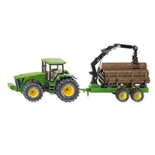 Siku Farmer - Traktor z przyczepą leśną S1954