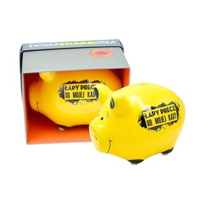 Skarbonka mała świnka "Lapy precz od mojego..." SKM-018