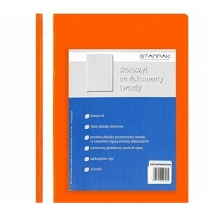 Skoroszyt twardy A4 pomarańczowy (10szt)