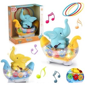 Słoń w łódce światło i muzyka MIX