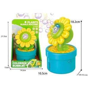 Słonecznik na bańki mydlane światło