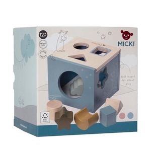 Sorter drewniany niebieski