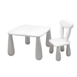 Stolik dla dzieci + krzesełko Luna Classic szary