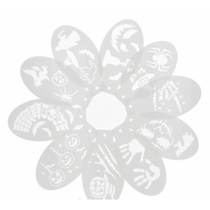 Szablon do malowania twarzy Halloween 10szt