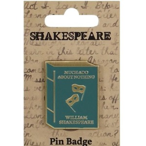Szekspir Przypinka metalowa - Wiele hałasu o nic