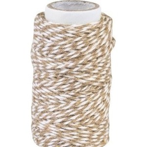 Sznurek bawełniany skręcany 20m brązowy