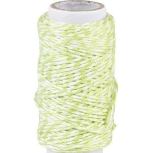 Sznurek bawełniany skręcany 20m jasnozielony