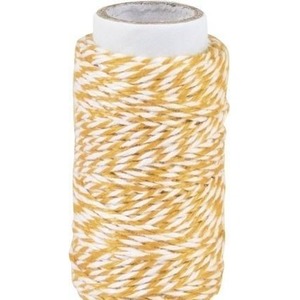 Sznurek bawełniany skręcany 20m pomarańczowy