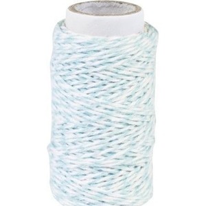 Sznurek bawełniany skręcany 20m turkusowy