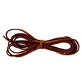 Sznurek do biżuterii ze sztucznej skóry brązowy