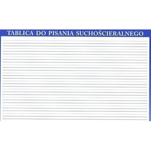 Tablica do pisania suchościeralnego