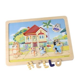 Tablica dwustronna literki i obrazki Bluey