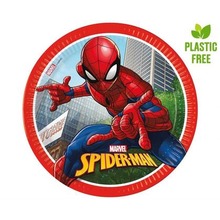 Talerzyki papierowe Spiderman 23cm 8szt