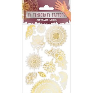 Tatuaże metaliczne Mehndi